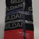 Gildan Men's Underwear Cotton Stretch Boxer Briefs, Multipack (XX-Large, Blk/Heather Navy/Stripe/Heather Red (4-pack, Long Leg))