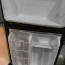 Frigidaire Retro Mini Fridge with Freezer & Side Bottle Opener-Small 2 Door Refrigerator for Office Bar or College Dorm Room-3.2 Cu Ft – 19”"D x 20.5" W x 33.5" H (ONYX)