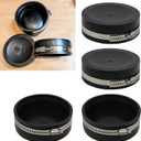 4 PCS 4" Flexible PVC Cap with Stainless Steel Clamps Black PVC Sewer Cap RV Plumbing