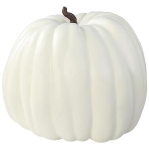 22" x 19.5" Giant White Fake Pumpkin for Fall Thanksgiving Halloween Decor