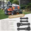 109808X 160793 Latch Assembly Bagger Hood Latch Straps Compatible with Craftsman/Husqvarna/Poulan Pro/Yard Pro Lawn Tractor for 42" and 46" Decks