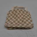 Bluboon Lunch Bag for Women Men Cute Corduroy Lunch Tote Bags Reusable Insulated Lunch Box Large Capacity Reusable Insulated Cooler for Work Picnic or Travel (Corduroy Checkered Brown)