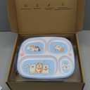 5-Piece Kids Melamine Dinnerware Set  Plate, Bowl, Cup, Fork & Spoon  BPA-Free, Durable & Lightweight Cartoon Set for Toddlers (Puppy Band)