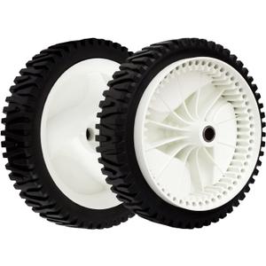 Set of 2 Lawn Mower Front Drive Wheels Replaces Craftsman Husqvarna 532403111 194231x427 194231x460 (8"X1-3/4")