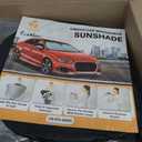 EcoNour Car Windshield Sunshade | Blocks 99% Heat & Keeps Interior Cool | Universal Fits Cars, SUVs, Trucks | Automotive Sun Screen, Visor & Car Accessories for Summer | Medium (64x32 Inches)
