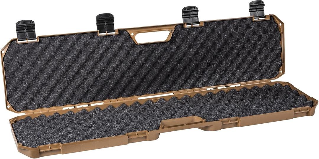 Condition 1 42 Economy Single Scope Hard Gun Carrying Case Model 210 with Foam, Long Storage Case, Lockable TSA Friendly, Water Resistant, Made in USA, 42.03"x10.50"x3.81" (Flat Dark Earth)