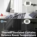 BGment White Blackout Curtains 63 Inch Long - Black Out Curtains for Bedroom Thermal Insulated Curtains for Summer Grommet Total Room Darkening Window Drapes, 2 Panels, 42 x 63 Inch