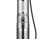 VIVOGROW Submersible Deep Well Pump, 0.5HP 115V/60HZ, 33GPM, 148ft Head, Stainless Steel Water Pump with Additional Brass Check Valve and 33ft Power Cord for Irrigation, Industrial & Home Use