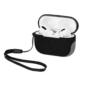 WITHit Sport Cover Compatible with Apple AirPods Pro, Soft, Durable Silicone and Hard Protective Shell, Protective Earbud Cover – Wireless Charging Compatible AirPod Pro Case (Black/Grey)