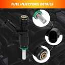 2005-2015 Fuel Injectors Fit for Dodge Sprinter, Freightliner Sprinter 07-08 3.5L V6, for Mercedes-Benz C230 C300 C350 CLK350 E350 GLK350 ML350 R350 S400 SLK280 SLK300 SLK350 Replace A2720780249