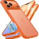 TORRAS for iPhone 17 Pro Case, Beyond Military-Grade Protection, Camera Control Button, DIY Buttons, Translucent Matte Slim Thin Shockproof Hard Back Anti-Scratch case for iPhone 17 Pro, Cosmic Orange