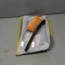 1-Pack 17" Heavy Duty Metal Dust Pan with Cleaning Brush Set