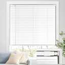 UNISHADES No Tools No Drill Cordless Mini Blinds, 100% Privacy L - Shaped Blades 1" Vinyl Blinds for Indoor Windows, for Window Size 22" W × 36" H - White Actual Received Dimensions 21 5/8" W× 36" H