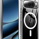 Protective Case Compatible for Google Pixel 10 Pro Case | Slim Matte | Military-Grade Drop Protection | Shockproof | Anti-Fingerprint | Wireless Charging | Clear