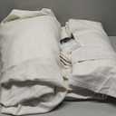 100 Inch Extra Wide Curtains 90 Inch Long Cream Sheer Linen Drapes for Office Large Windows 2 Panels Set, Pinch Pleated Light Filtering Lush Privacy Country Bedroom Curtain for 100"W x 90"L Large Burg (Birch)