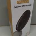 CIRCLE JOY Electric Can Opener, One-Touch Automatic Can Opening with Smooth Edges, Food Safety Handheld Battery-Operated Can Opener for Kitchen and Seniors, Green