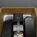 Under Desk Elliptical, Elliptical Leg Exerciser for Seniors, Home Portable Elliptical with Remote Control and 12 Adjustable Speeds, Electric Seated Pedal Exerciser