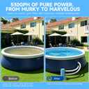 2026 Improved 530 GPH Above Ground Pool Filter Pump