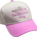 Funny Women's Embroidered Hat  Put It On My Husband's Tab Cap, Vacation Baseball Hat for Wife Pink (Pink)