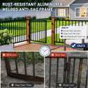 4ft x 36in Aluminum Deck Gate Kit Anti Sag Frame (No Hinge & Lock)