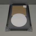 eletecpro 8.8x13.8 Record Frame with Double Mats for Single 7-inch Music Album Cover and Vinyl, 45 rpm (6 7/8")inch Vinyl Record Display for Wall, Classic and Stylish Record Holder for Wall Decor (Black)