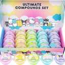 Hello Kitty Ultimate Slime Set, 25-Pack Scented Glitter Slimes, Party Favors for Kids 8-12, Slime Bulk, Mini Slime, Sanrio Stuff