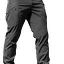 AUTIWITUA Men's Tactical Cargo Pants Water Resistant Lightweight Hiking Pants Outdoor Work Pants with Multi Pockets(No Belt) (Dark) S 