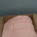 JOLLYVOGUE Queen Comforter Set 7 Pieces - Bed in a Bag Queen for All Season, Pintuck Bedding Comforter Sets with Comforter, Flat Sheet, Fitted Sheet and Pillowcases & Shams, Pink