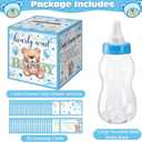 Glenmal 52 Pcs Baby Shower Games Gift Sets Large Baby Bottle for Shower Game Guess How Many Candies Decorations for Gender Reveal(Bear)