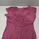 KOH KOH Plus Size Women’s Long Cap Short Sleeve Flowy Cocktail Semi Formal Prom Gala Black Tie Bridesmaid Wedding Guest Work Dressy Tall Gown Gowns Maxi Dress Dresses, Plum Dark Purple 2XL 18-20