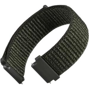 WOCCI 18mm Adjustable Nylon Watch Band, Quick Release Sport Loop Strap (Army Green)