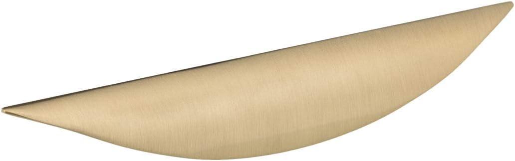 Richelieu Hardware BP42696CHBRZ Swansea Collection 3 3/4-inch (96 mm) Center-to-Center Champagne Bronze Modern Cabinet and Drawer Finger Pull Handle for Kitchen, Bathroom, and Furniture