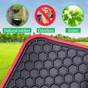 Car Floor Mats Custom Fit for Hyundai Sonata 2026 2025 2024 2023-2020/2021-2026 Kia K5 (Only FWD Models) Odorless Washable Heavy Duty Rubber (All Weather) Floor Liners Set Black