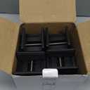 ZDDLOINP Bed Risers with Adjustable Screw Clamp, Fits Furniture Frame from 0 to 2 Inch, Furniture Risers 4 Inch Heavy Duty Risers for Lifting Couch Desk Cabinet Support up to 5000Ibs (Pack of 4, Black)