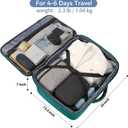 MATEIN Travel Backpack Large, Water Resistant Carry on Backpack for Travelling, Airline Approved Large Capacity Back Pack, Expandable Lightweight Overnight Daypack, Travel Gift, Peacock Blue (Blue)