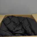 KAKABELL Pinch Pleat Goose Down Feathers Fiber Comforter King Size All Season-Ultra Soft and Cozy Noiseless Duvet Insert with Egyptian Cotton Blend Cover,Fluffy Warm Comforter Insert(Black,90"X106")