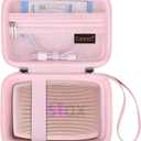 Canboc Carrying Case for Fujifilm Instax Mini Link 3 2 1 Smartphone Printer, Mesh pocket fit Instant Film and Cable, Soft Pink(Case Only)