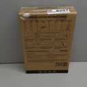 JOYMOOP White Broom and Dustpan Set, Upright Angle Design with Built-in Comb Teeth for Kitchen, Office, Pet Hair, Hard Floors