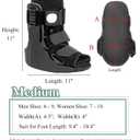 Jewlri Air Walking Boot, Fracture Boot Short Walker Protection Fits Left or Right Foot Ankle Support for Injuries Fractures Sprains Black M