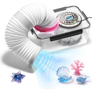 Moongiantgo Resin Dust Collector Vacuum for Epoxy and UV Resin | Dust Extractor with Adjustable Suction&Reusable Filter, Perfect for Jewelry Making, DIY Crafts, Molding&Sanding