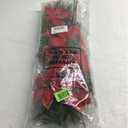 Hotop 6 Pcs Christmas Artificial Poinsettias Florals 19.6 Inch Large Christmas Poinsettia Decorations Red Green Christmas Flower Picks Stem for Christmas Tree Ornament Wreath DIY Xmas Party Decor