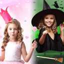 24 Pcs Witch Party Favors Include 12 Witch Broom and 12 Pink Pom Pom Ballpoint Goodie Bags Stuffer Broom Wands for Wizard Halloween Party Decorations Gifts (Creative)