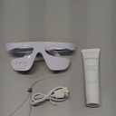 Under Eye Red Light Therapy Glasses, Eye Massager Devices for Relieve Eye Bag, Reducing Dark Circles and Puffiness, Smoothing Fine Lines with Microcurrent, Red-Light & Heat & Mood & Sleep Enhancement