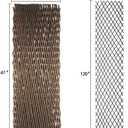 Natural Lattice Willow Trellis Fence for Climbing Plants,Expandable Garden Fence Wall Panel, Outdoor Decorative Wood Fence (4 Pieces)