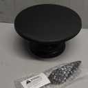 JOYMAY 9.6 Inch Bamboo Fiber Cake Stand, Round Cake Holder, Cake Plate with Detachable Base, Dessert Table Display Set, Cake Decorating for Birthday Party Baking Gifts for 6inch, 8inch Cakes (Black)