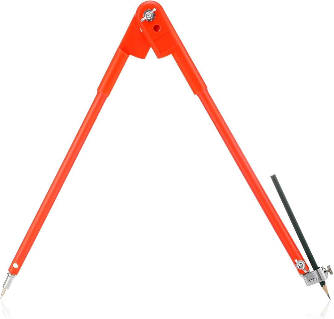 Sabary 15.7 Inch Professional Large Compass with Pencil Holder Woodworking Compass Pencil Marking Carpenters Geometry Tool Circle Maker for Geometry Drafting Art Drawing Circles