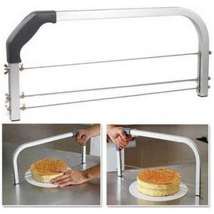 Cake Leveler,3 Blades Adjustable Cake Slicer Stainless Steel, 20.9"
