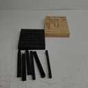 Locker Organizer Shelf Adjustable Width and Height, Stackable, Ideal Locker Shelf for School, Office, Gym Lockers, or Even Kitchen Cabinets & Under Sink Organization (Black)