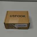 2 Pack Curtain Holdbacks, USFOOK Black Decorative Window Drapery Tiebacks (2 Pack/1 Pair), Curtain Tie Back Hooks for Wall with Translucent Finials (3.95" L x 3.4" W)