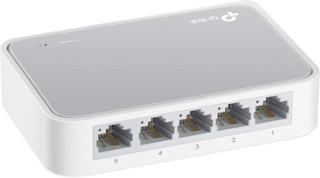 Learning Resources TL-SF1005D TP-Link 5-Port Fast Ethernet Unmanaged Switch | Plug and Play | Desktop
